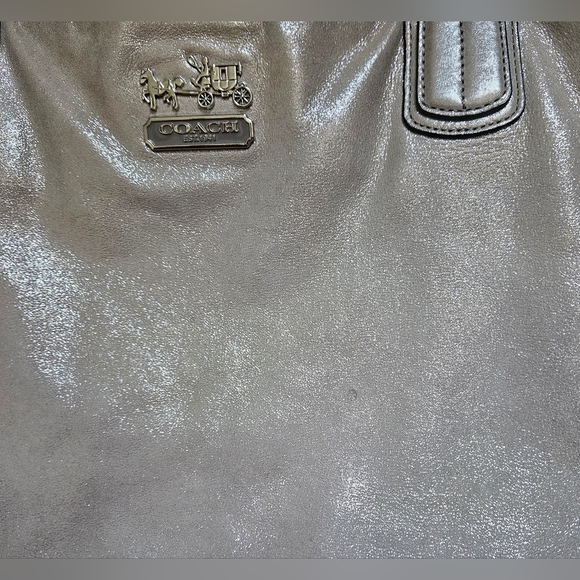 Coach 2011 G1194-18694 Chelsea East West Champagne Shimmer Leather Shoulder Bag - Picture 11 of 16